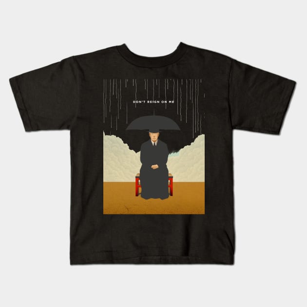 Rain: Don't Reign on Me on a dark (Knocked Out) background Kids T-Shirt by Puff Sumo